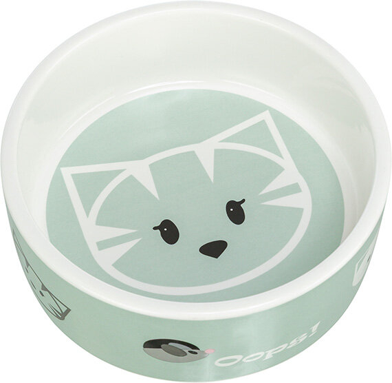 Castron Ceramic Mimi, Pentru Pisici, 0.3 l/ 12 cm, Diverse Culori [3]
