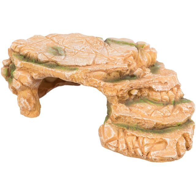 Decor Pentru Terariu/Acvariu, Platou Stanca Cu Pestera, 25 x 8 x 18 cm [4]