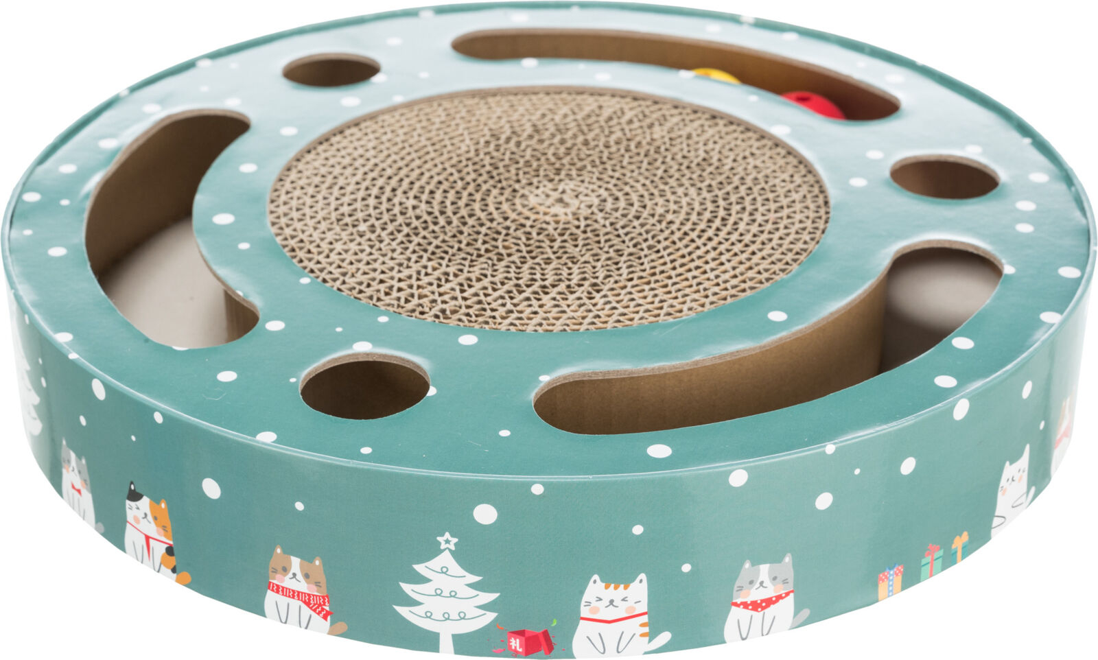 Petshop - Carton de Zgariat Xmas, Rotund, 33 x 5.5 cm