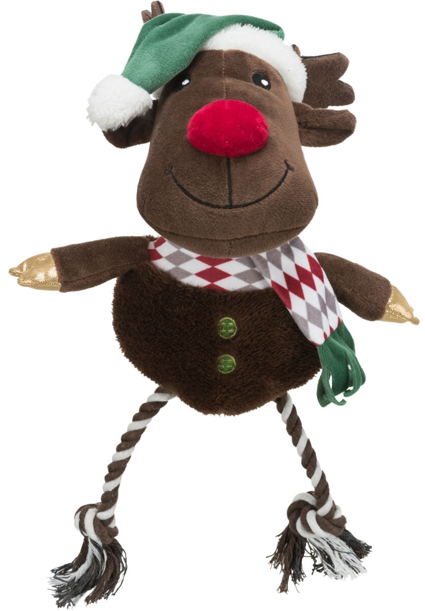 Petshop - Jucarie Pentru Caini, Xmas Ren, Cu Sunet, 49 cm