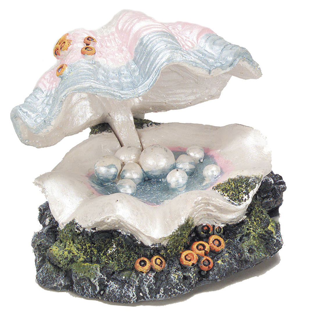 Acvaristica si teraristica - Decor Scoica cu Perle, S 12.5 x 11.5 x 8 cm