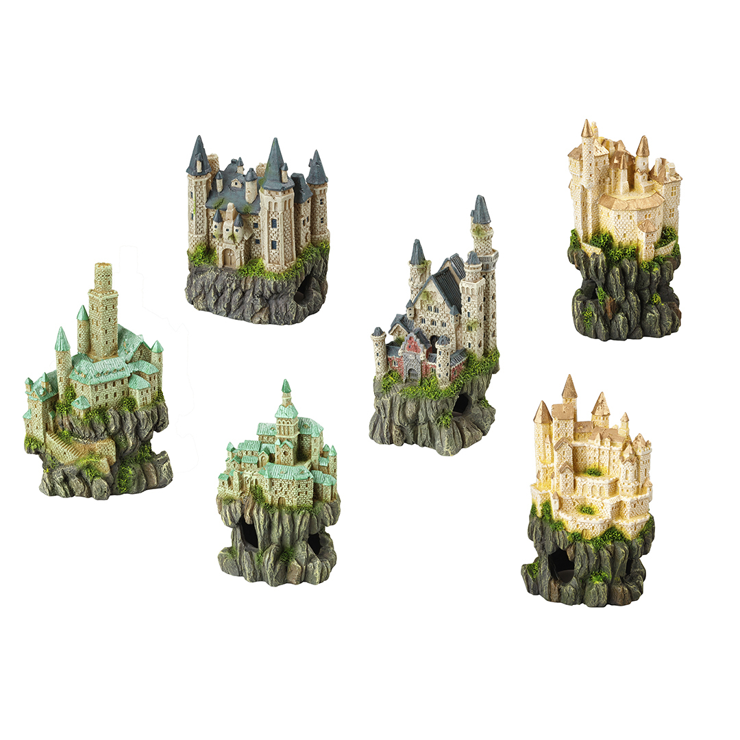Acvaristica si teraristica - Decor Castel pe Stanca, 9 x 8 x 15 cm