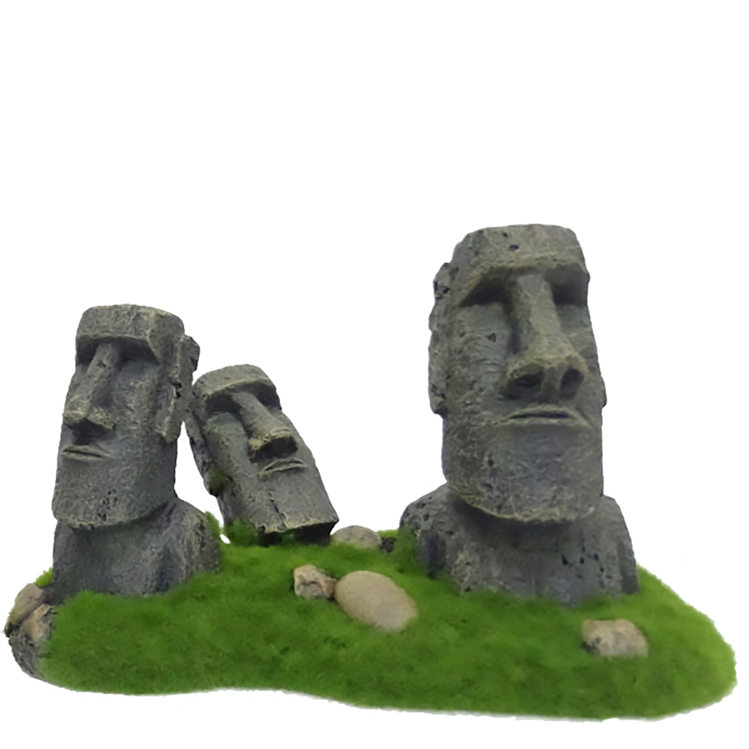 Acvaristica si teraristica - Decor Statui Moai 21 x 12 x 13 cm