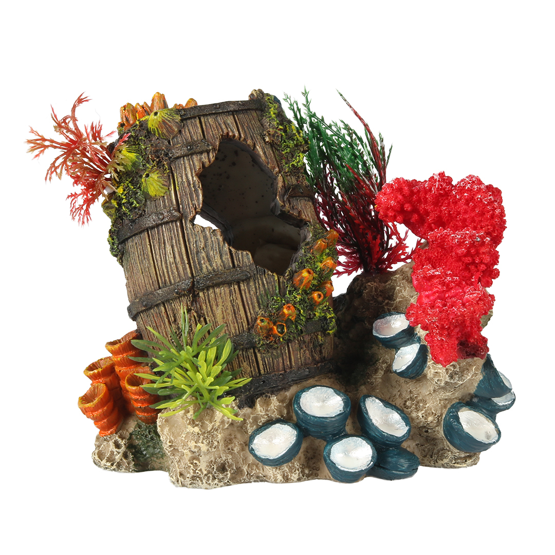 Acvaristica si teraristica - Decor Artefact Scufundat 2, 15,3 x 11,6 x 13,7 cm