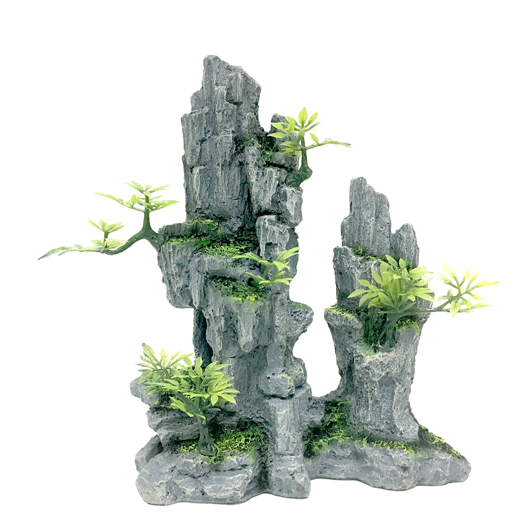 Acvaristica si teraristica - Decor Stanca Inalta 2, 18.5 x 9.3 x 20 cm