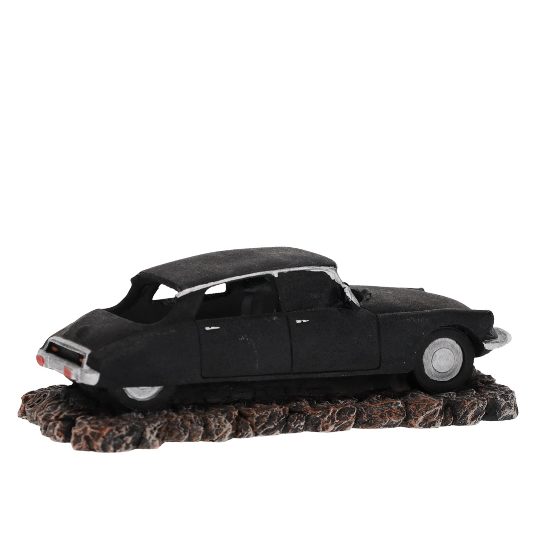 Decoruri si plante artificiale acvarii - Decor Masina Clasica Franceza 3, Negru, 18 x 8.5 x 6 cm