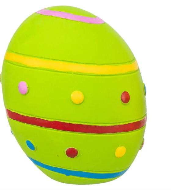 Jucarie Pentru Caini, Ou Colorat, Latex, 8 cm [1]