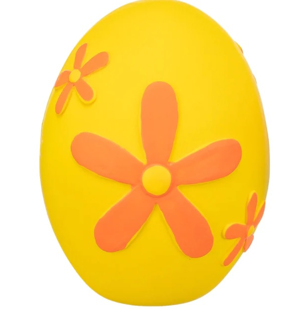 Jucarie Pentru Caini, Ou Colorat, Latex, 8 cm [3]