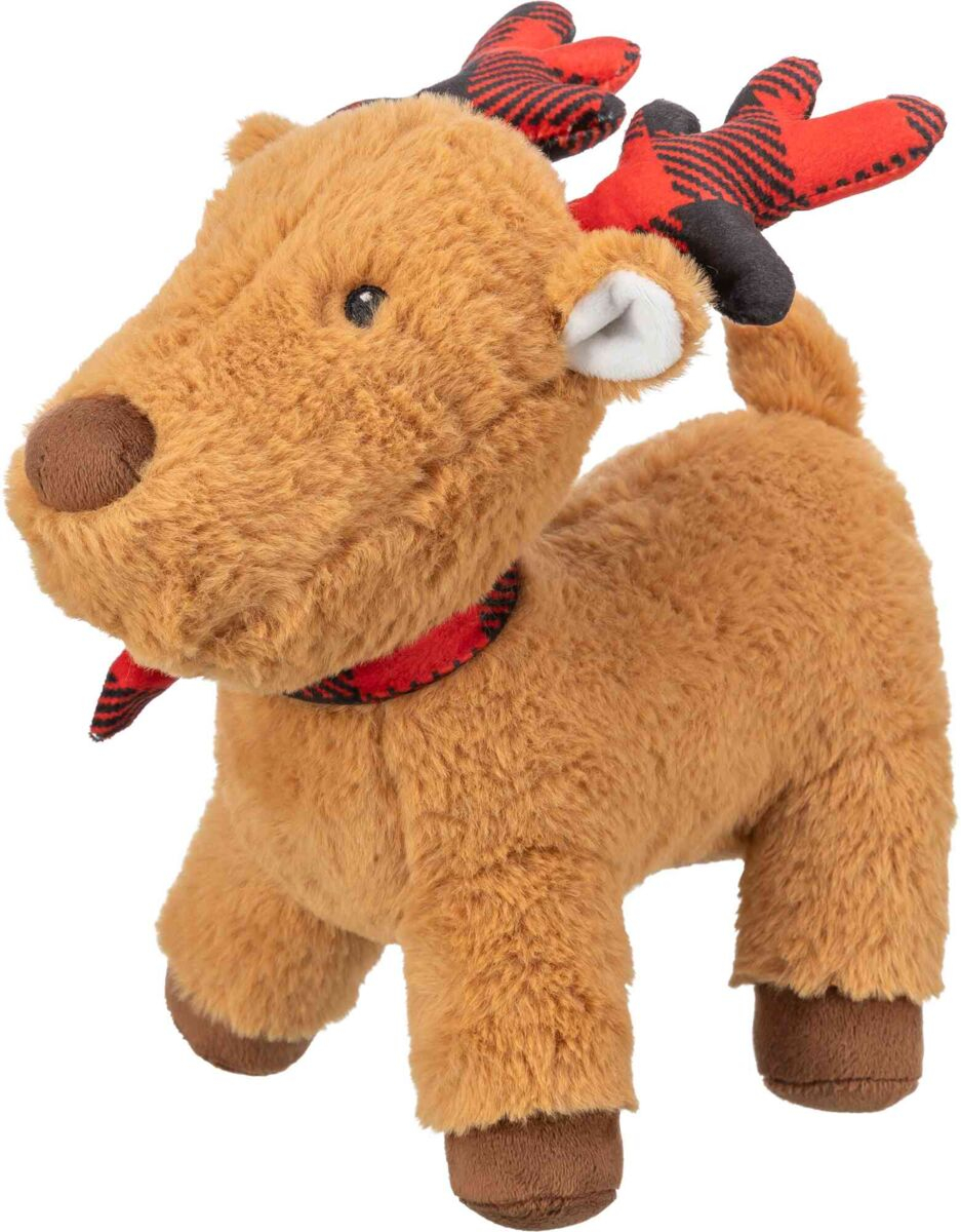 Petshop - Jucarie Xmas Ren cu Sunet, Plush, 29 cm