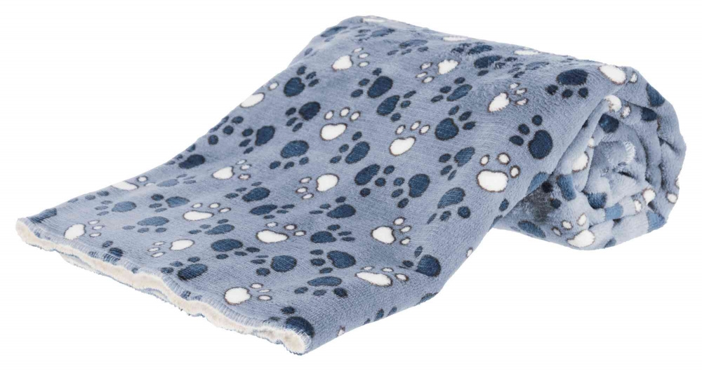 Petshop - Patura Tammy, 100 x 70 cm, Albastru/Bej