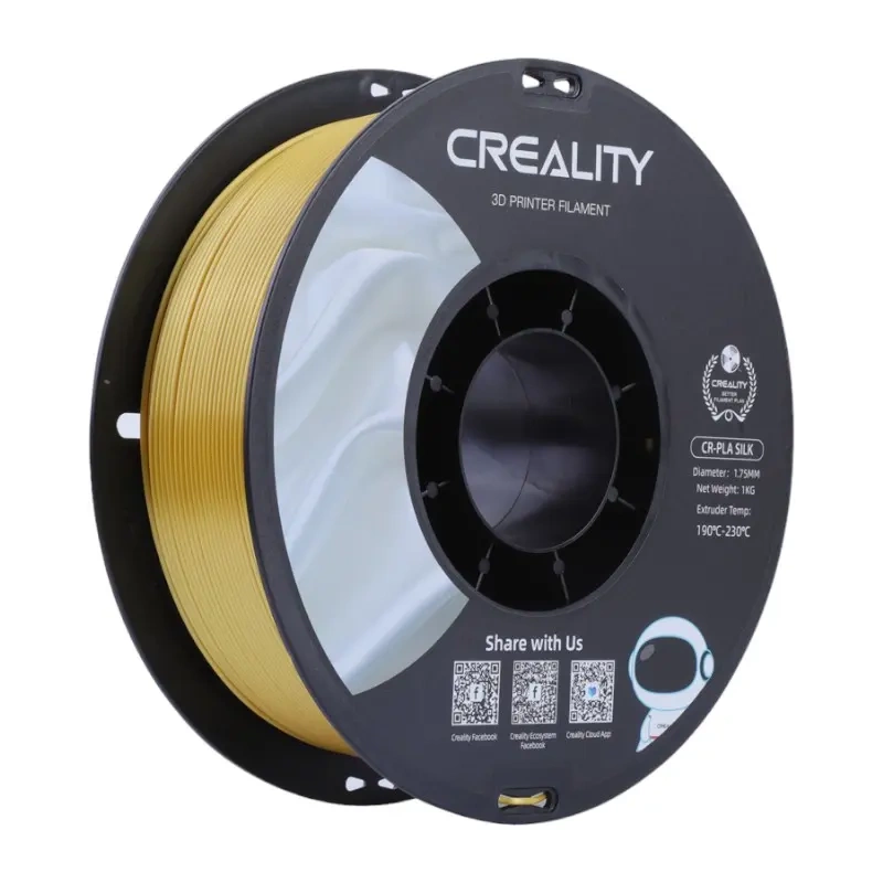 PC, Periferice & Software - CR-Silk PLA Filament Creality (Gold)