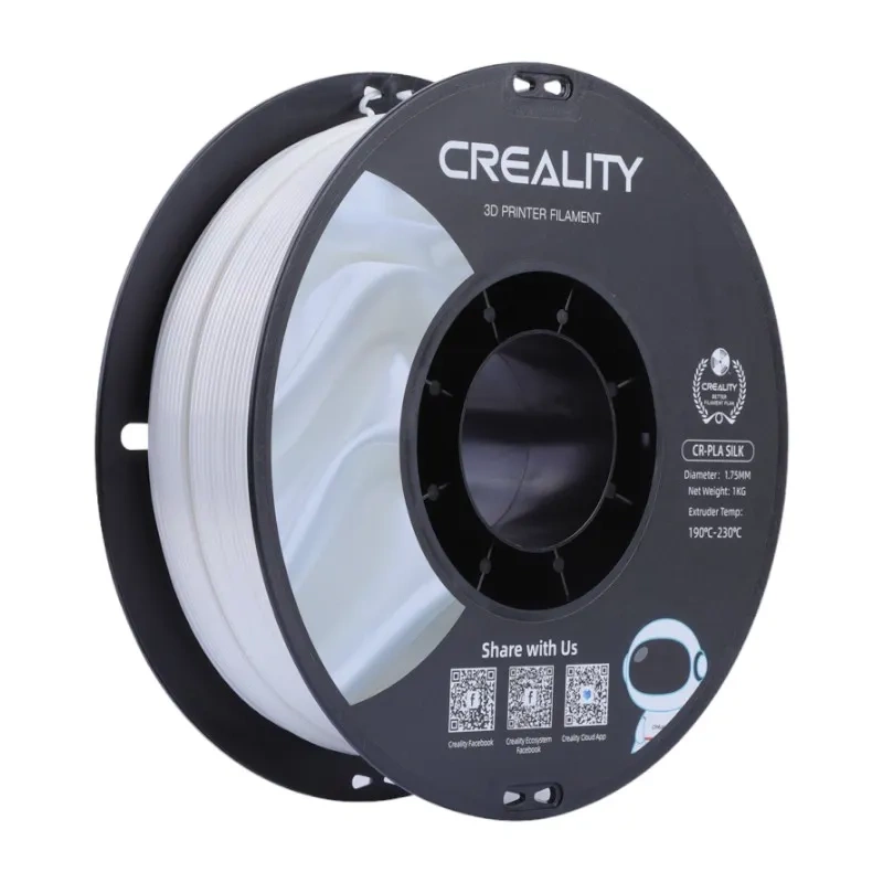 Consumabile & Accesorii Imprimante 3D - CR-Silk PLA Filament Creality (White)