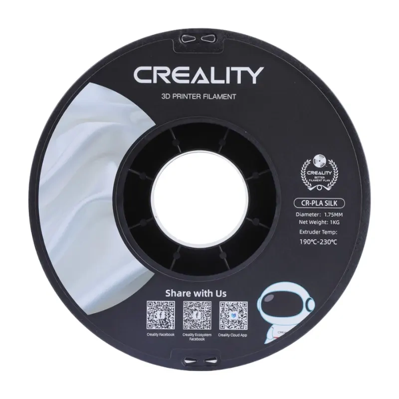 CR-Silk PLA Filament Creality (White) [3]