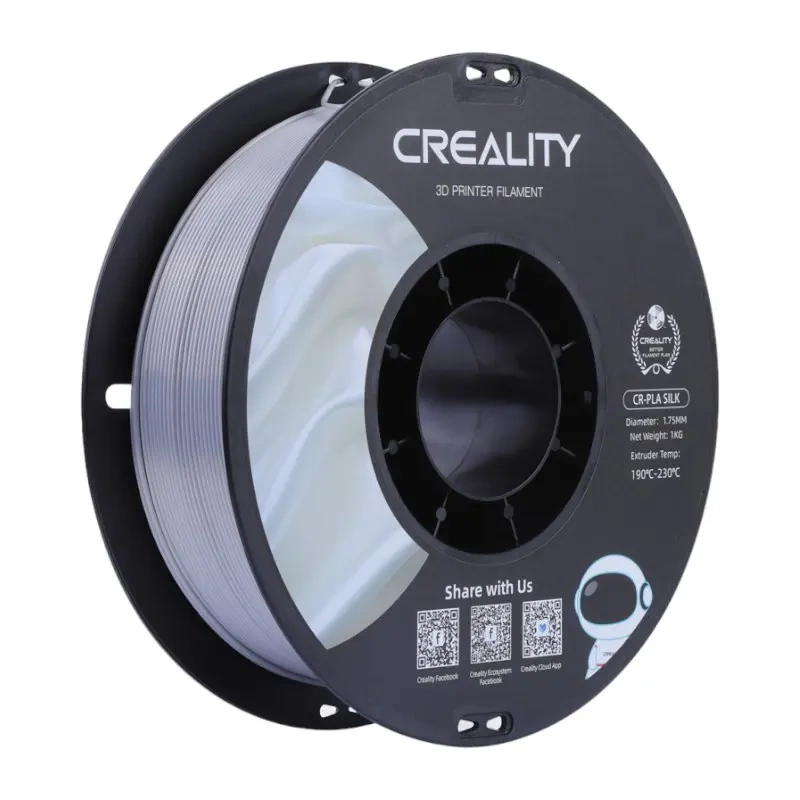 Consumabile & Accesorii Imprimante 3D - CR-Silk PLA Filament Creallity (Silver)