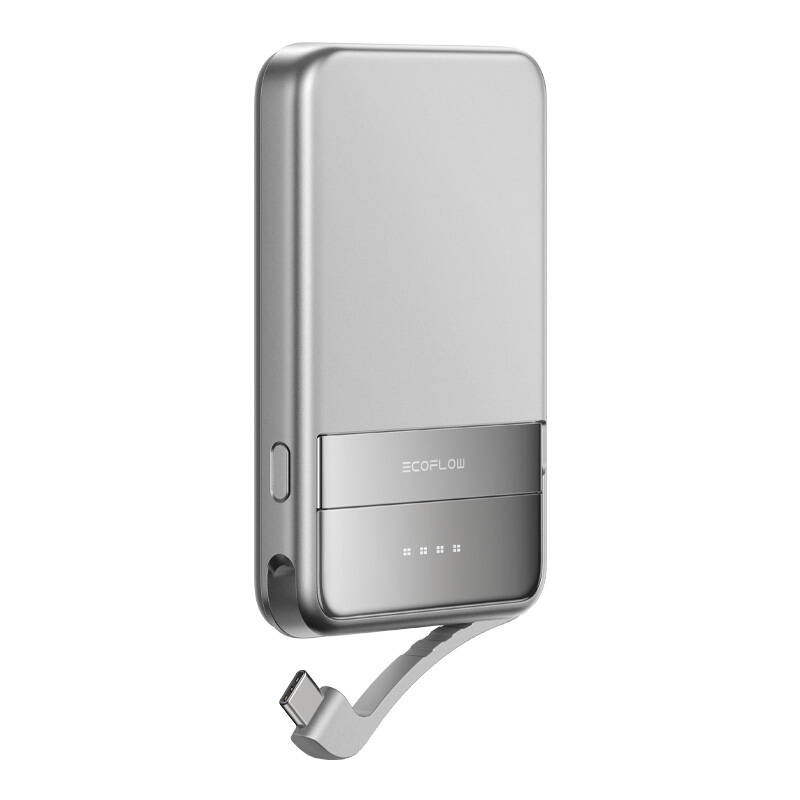 Baterii externe - Baterie externa magnetica EcoFlow RAPID, 5000mAh, (argintiu)