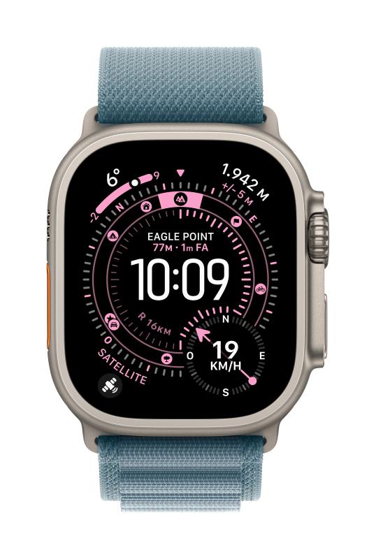 Laptop, Tablete & Telefoane - Curea pentru Apple Watch 49mm, ALPINE LIGHT BL BK TITAN S