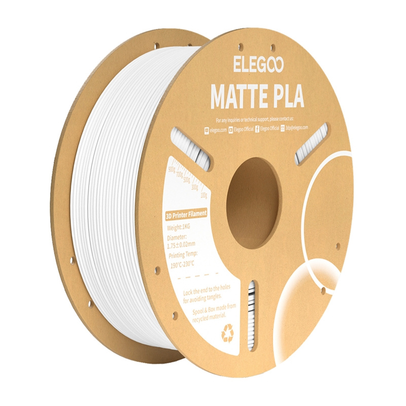 Consumabile & Accesorii Imprimante 3D - Filament PLA mat ELEGOO (alb)