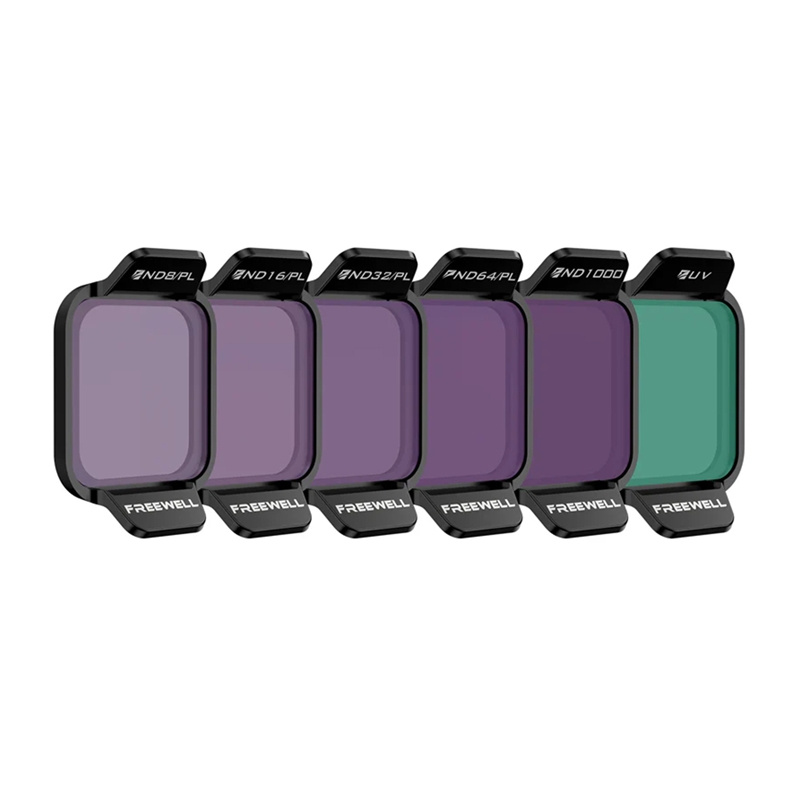 Accesorii drone - Set de 6 filtre ND/PL Freewell Bright Day pentru DJI Flip