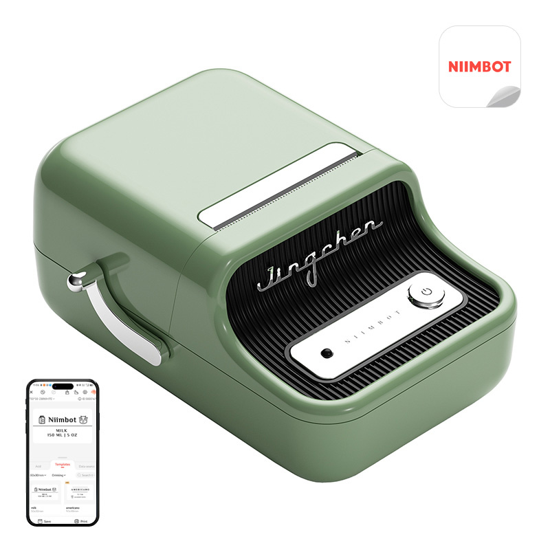 PC, Periferice & Software - Imprimanta portabila de etichete Niimbot B21 Pro (verde)