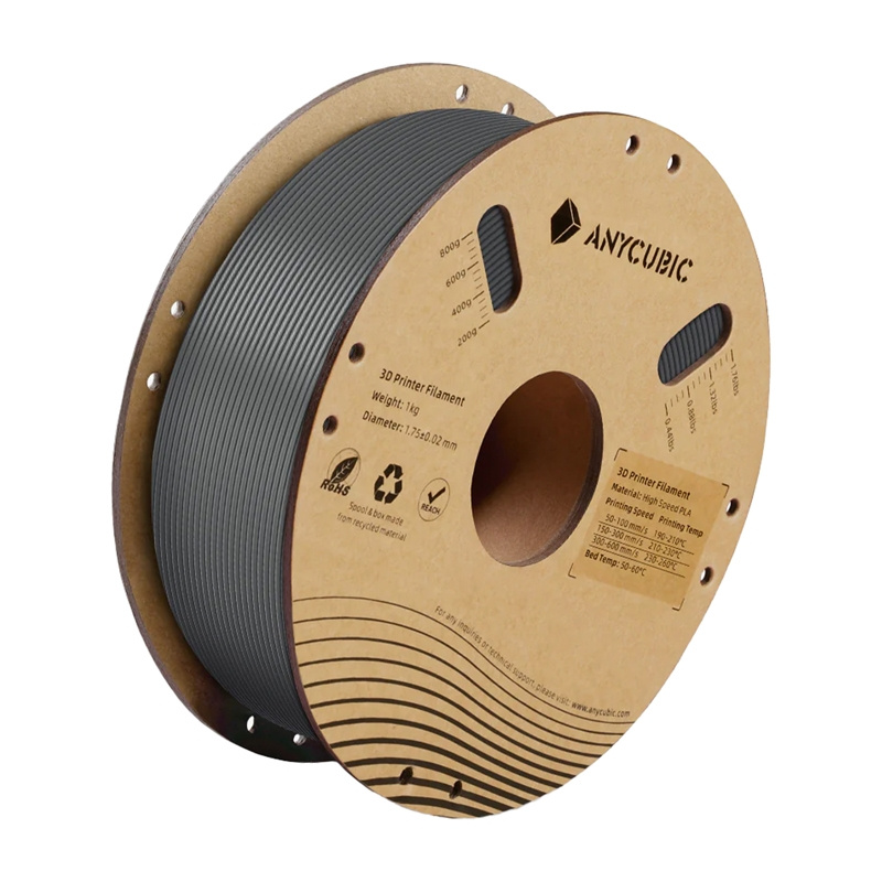 Consumabile & Accesorii Imprimante 3D - Filament de mare viteza PLA Anycubic 1 KG (Szary)