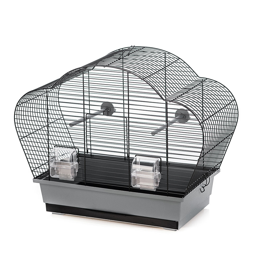 Petshop - Colivie Beta, 56.5 x 28 x 44.5 cm, Gri/Negru