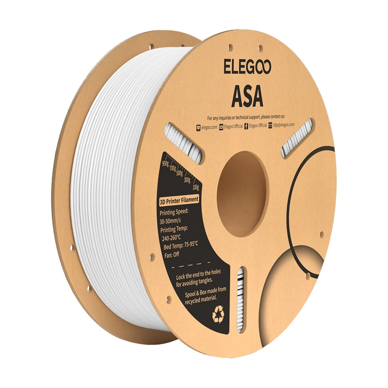 Consumabile & Accesorii Imprimante 3D - Filament ASA ELEGOO (alb)
