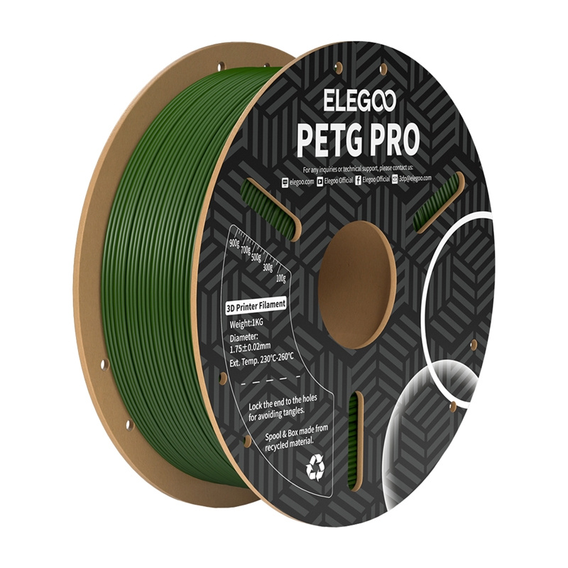 Consumabile & Accesorii Imprimante 3D - ELEGOO PETG Pro Filament (verde masliniu)