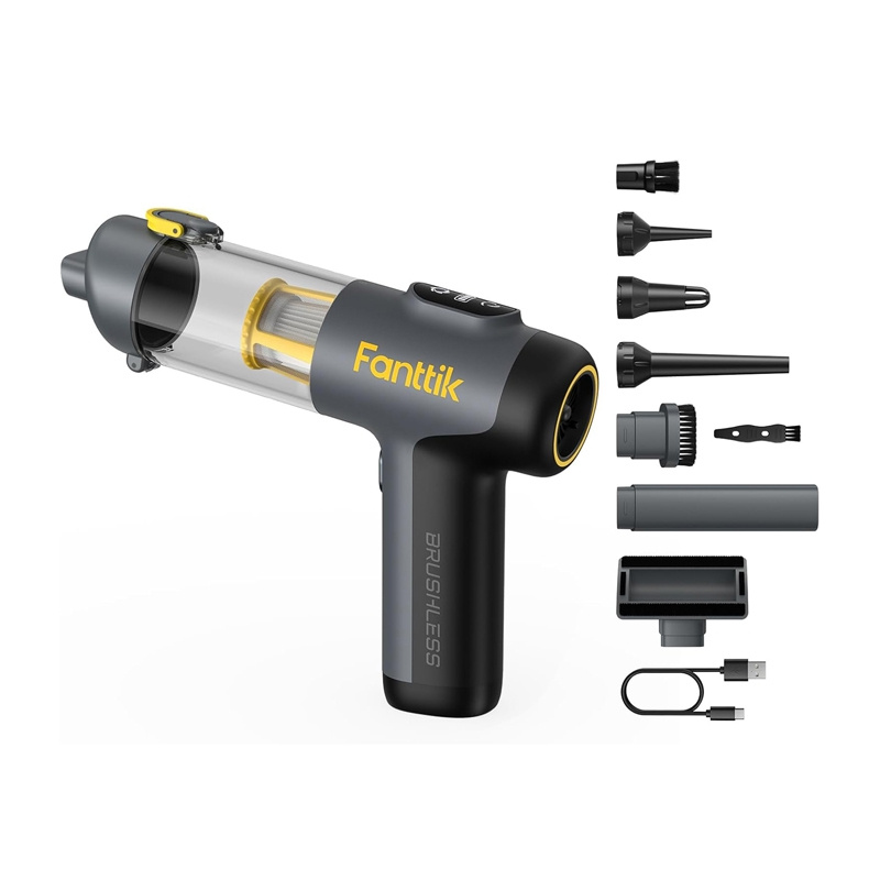Conectica si accesorii - Aspirator auto portabil fara fir Fanttik Slim V9 Mix