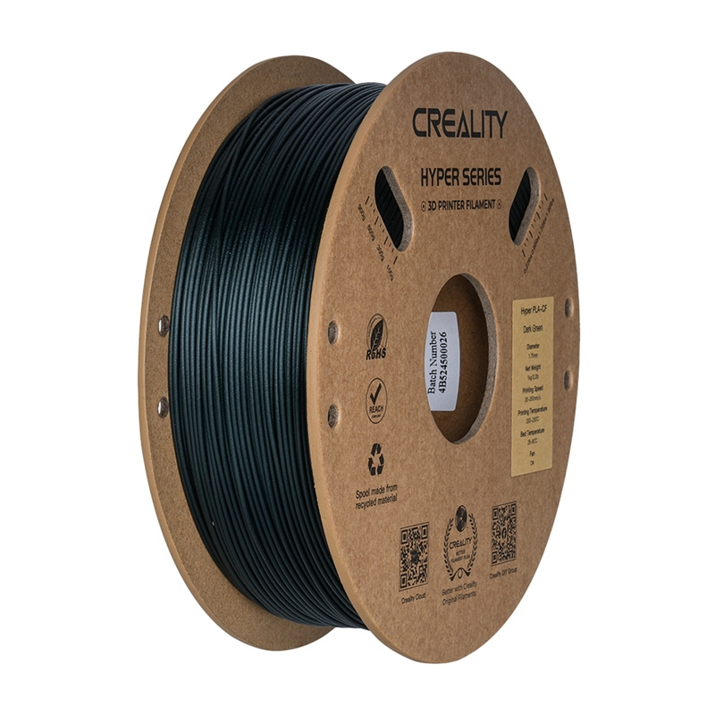 Consumabile & Accesorii Imprimante 3D - Hyper PLA-CF Creality Filament (verde inchis)