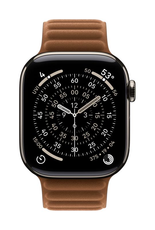 Laptop, Tablete & Telefoane - Curea pentru Apple Watch 42mm, MAGNETIC LINK CARAMEL S/M