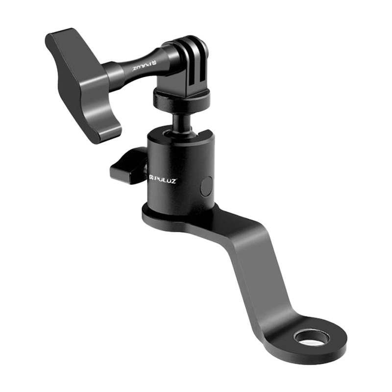 TV, Audio-Video & Foto - PULUZ Suport de camera pentru oglinda motocicletei din aluminiu (negru)