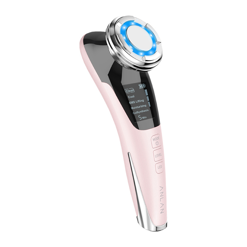 Aparate & Accesorii ingrijire personala - Masaj facial cu ultrasunete ANLAN 01-ADRY11-001 (roz)