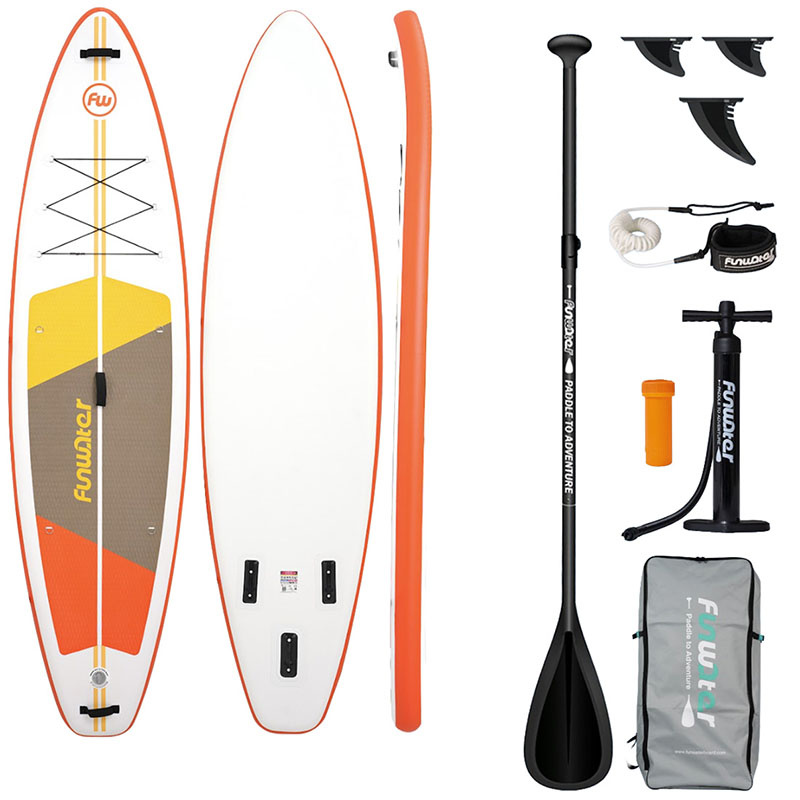 Sport & Aer liber - Placa de paddleboard FunWater SUP SUPFW69B 3,35m (portocaliu-alba)