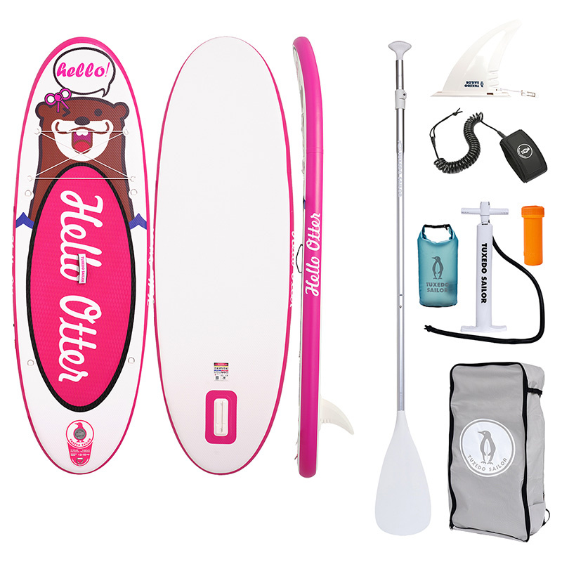 Sport & Aer liber - Placa de paddle SUP pentru copii FunWater Tuxedo Sailor 2,4m (roz)