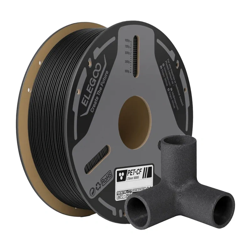 Consumabile & Accesorii Imprimante 3D - Filament ELEGOO PETG-CF (negru) 1KG