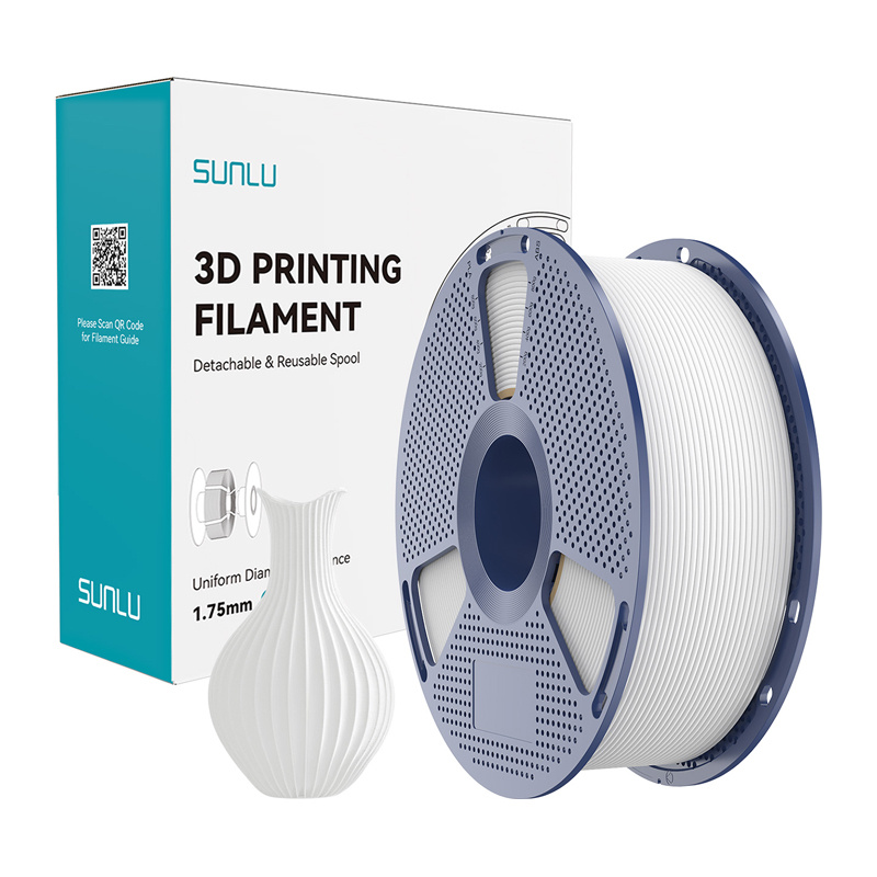 Consumabile & Accesorii Imprimante 3D - Filament Sunlu PLA Classic alb 1KG 1.75mm