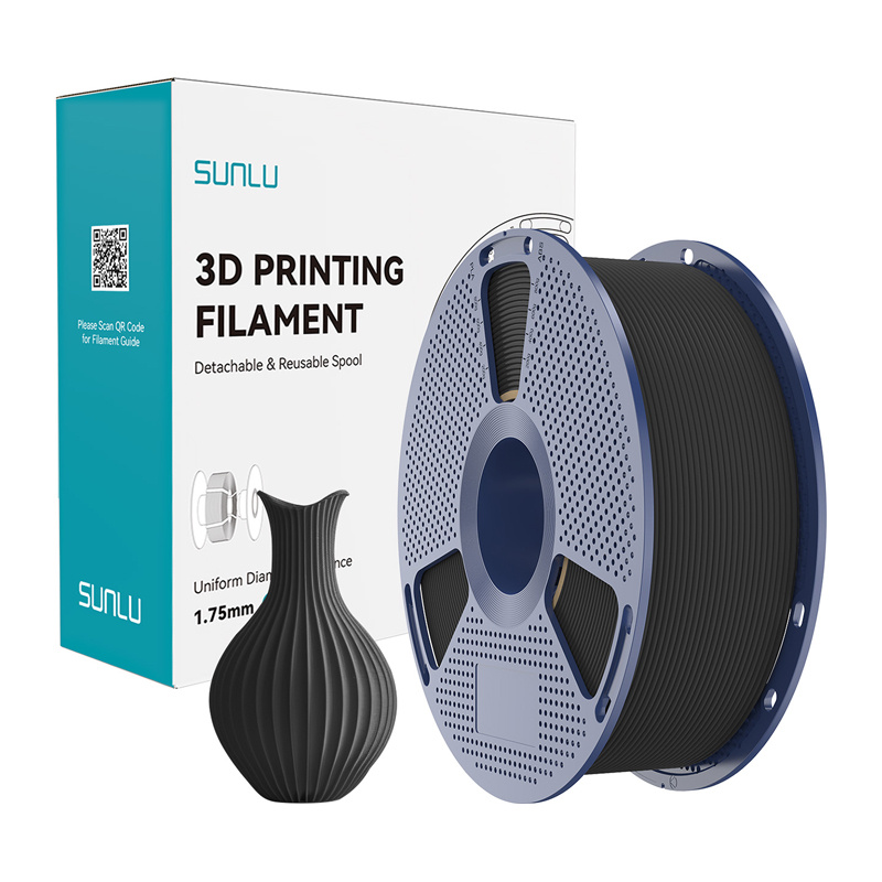 Consumabile & Accesorii Imprimante 3D - Filament Sunlu PLA Classic negru 1.75mm 1KG