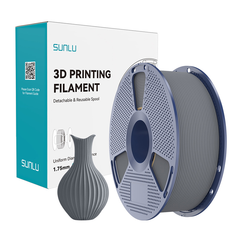 Consumabile & Accesorii Imprimante 3D - Sunlu Filament PLA Classic Grey 1.75mm 1KG