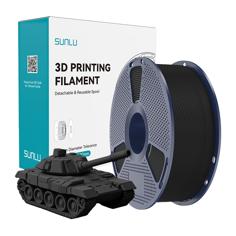 Consumabile & Accesorii Imprimante 3D - Filament negru de mare viteza Sunlu PLA+