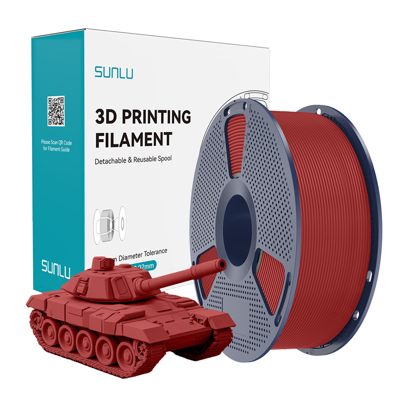 Consumabile & Accesorii Imprimante 3D - Filament rosu de mare viteza Sunlu PLA+