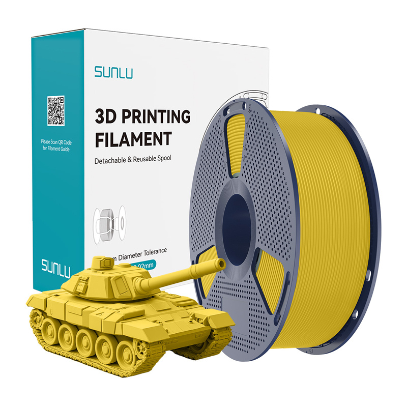 Consumabile & Accesorii Imprimante 3D - Filament galben de mare viteza Sunlu PLA+