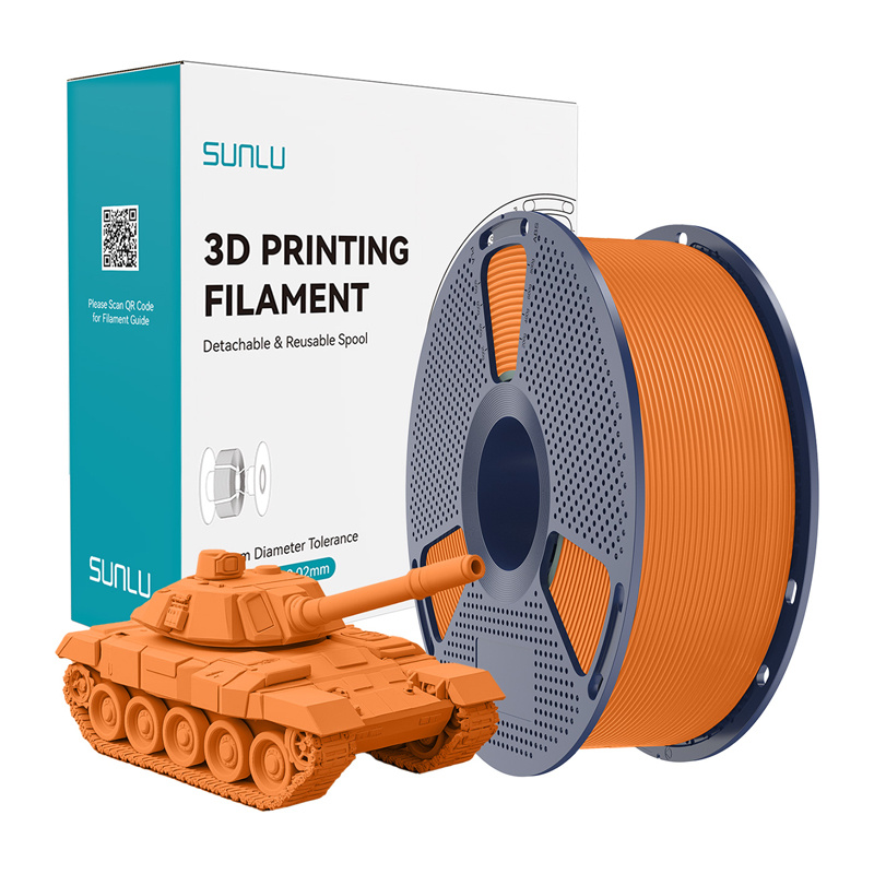Consumabile & Accesorii Imprimante 3D - Filament portocaliu de mare viteza Sunlu PLA+