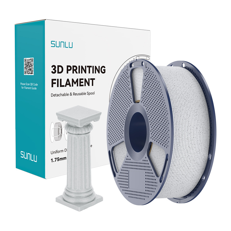 Consumabile & Accesorii Imprimante 3D - Filament Sunlu PLA High-Speed Marble (Oreo)