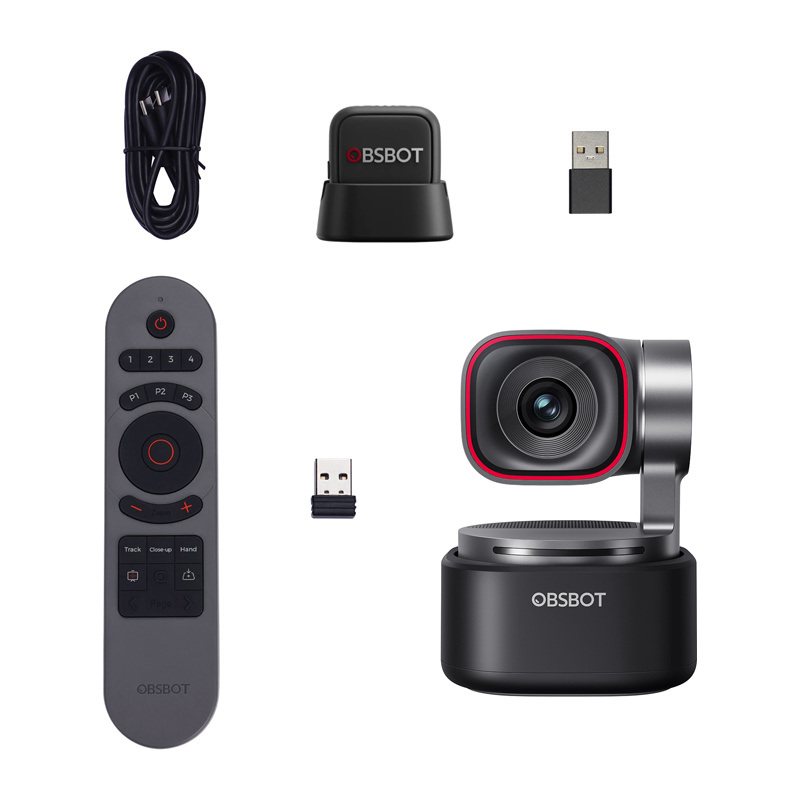 Camera web PTZ OBSBOT Tiny 3 Lite cu telecomanda si microfon, 4K, AI [8]