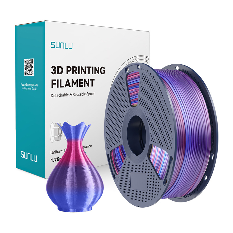 Consumabile & Accesorii Imprimante 3D - Filament de matase Sunlu PLA+ (Rainbow 02)