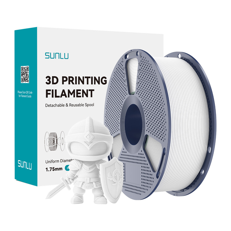 Consumabile & Accesorii Imprimante 3D - Filament Sunlu PLA+ (alb)