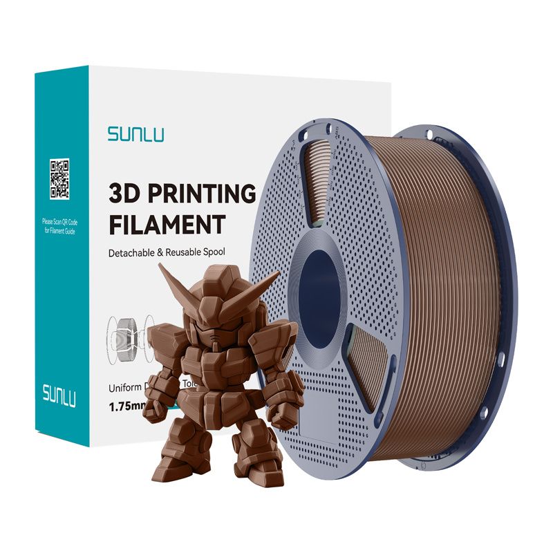 Consumabile & Accesorii Imprimante 3D - Filament Sunlu PLA+ 2.0 (maro cafea)