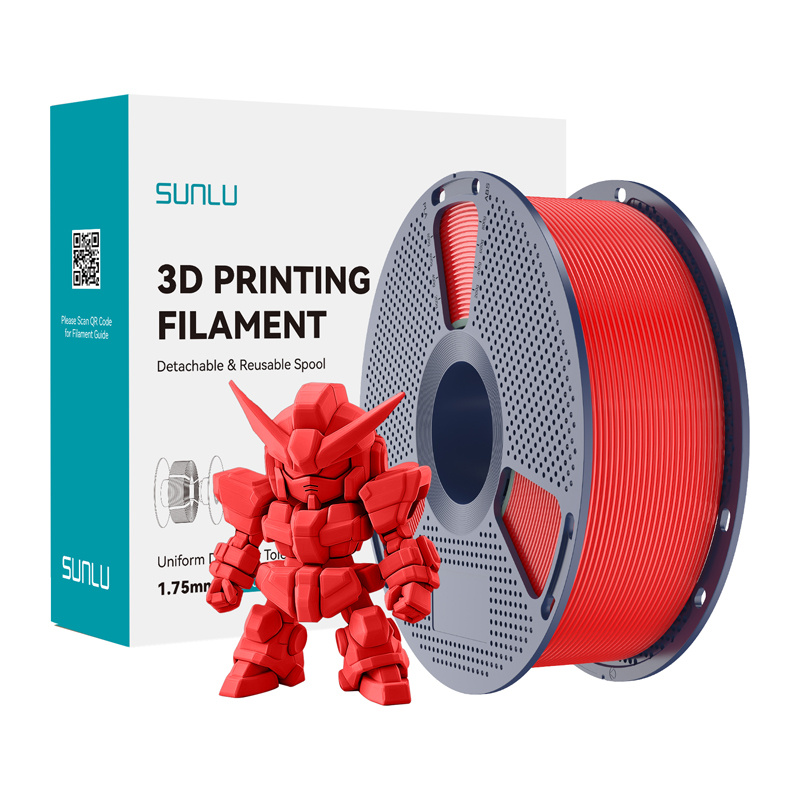 Consumabile & Accesorii Imprimante 3D - Filament Sunlu PLA+ 2.0 (rosu)