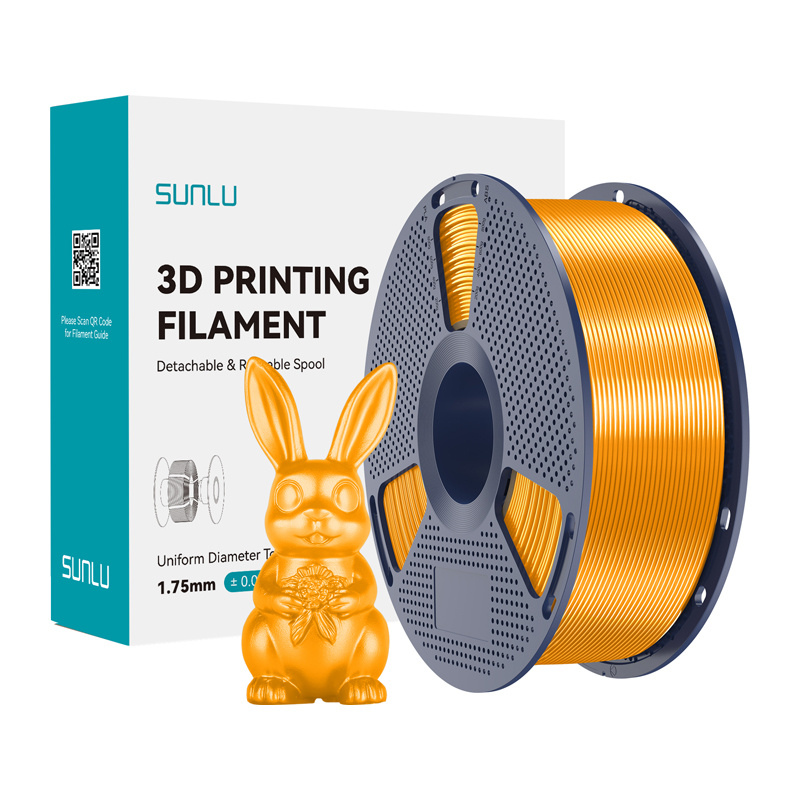 Consumabile & Accesorii Imprimante 3D - Filament de matase Sunlu PLA+ (culoare alama)