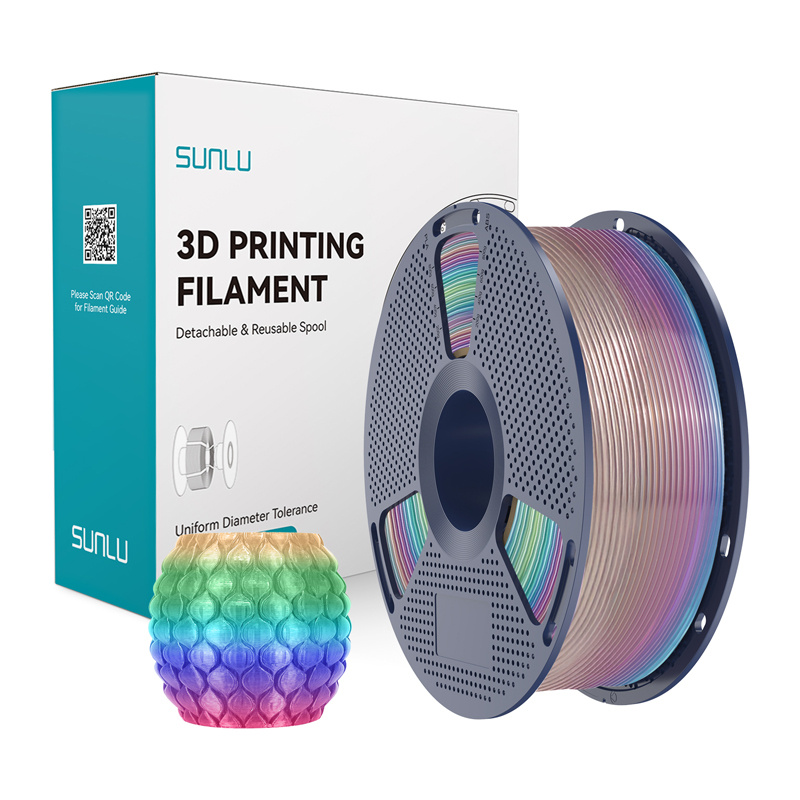 Consumabile & Accesorii Imprimante 3D - Filament Sunlu PLA transparent (Rainbow) 04